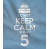 imageTeeStars  Birthday Cake  I Cant Keep Calm Im 5 Childrens Cute Kids TShirtCalifornia Blue