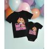 imageTstars Paw Patrol Skye Big Sister Little Sister Matching Outfits Girls Sibling ShirtsKid Black  Baby Black
