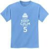 imageTeeStars  Birthday Cake  I Cant Keep Calm Im 5 Childrens Cute Kids TShirtCalifornia Blue