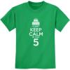 imageTeeStars  Birthday Cake  I Cant Keep Calm Im 5 Childrens Cute Kids TShirtGreen
