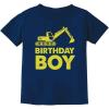 imageTstars Birthday Boy Shirt Tractor Construction Party Toddler ampamp Youth Boys Kids TShirtNavy