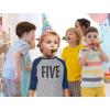 imageTstars 5th Birthday Gift for 5 Year Old Child 34 Sleeve Baseball Jersey Toddler ShirtDark Gray