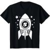 imageKids Gift for Five Year Old 5th Birthday Space Rocket TShirtBlack