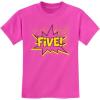 imageTstars Five 5th Birthday Shirt 5 Years Old Gifts Superhero Party Kids TShirt XSmall Pink