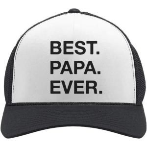imageTstars Funny Dad Hat for Men Gifts for Papa Grandpa Dads Fathers Day Funny Mens Trucker Mesh Snapback Baseball CapBest Ever  BlackWhite