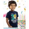 imageTstars 3rd Birthday Baby Shark Shirt 3 Year Old Birthday Boy Girl Toddler Kids TShirtNavy