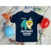 imageTstars 4 Year Old Birthday 4th Birthday Baby Shark Shirt Boy Girl Toddler Kids TShirtNavy