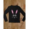 imageTstars Easter Shirts for Women Bunny Face Womens Long Sleeve TShirtBlue