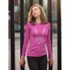 imageTstars Easter Shirts for Women Bunny Face Womens Long Sleeve TShirtPink