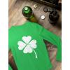 imageTstars St Patricks Day Shirt Women Teen Girls Faded Shamrock Clover Long Sleeve TShirtGreen