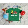 imageTstars Tractor Personalized 2nd Birthday Shirt Boy 2 Year Old Toddler Kids TShirtNavy
