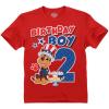 imageTstars Chase Birthday Boy 2 Shirt Gifts for Two Years Old Boys Second Bday Party Paw Patrol Toddler Kids TShirtUsa 2nd  Red