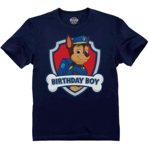 imageTstars Paw Patrol Birthday Boy Shirt Gifts for Boys Badge Shield 2nd 3rd 4th 5th Toddler Kids TShirtChase Patrol  Navy
