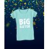 imageTstars Big Sister Shirt Sibling Reveal Baby Announcement Kids Girls Fitted TShirtChill Blue