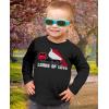imageTstars Tractor ampamp Digger Toddler Boys Valentines Shirt Heart Dab Funny Valentines Day Kids Long Sleeve TShirt for ToddlersTruck  Black
