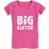 imageTstars Big Sister Shirt Sibling Reveal Baby Announcement Kids Girls Fitted TShirtWow Pink