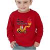 imageTstars Tractor ampamp Digger Toddler Boys Valentines Shirt Heart Dab Funny Valentines Day Kids Long Sleeve TShirt for ToddlersDigging  Red