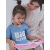 imageTstars Big Sister Shirt Baby Announcement Sibling Reveal Toddler Kids Girls TShirtCalifornia Blue
