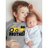 imageTstars Construction Tractor Big Brother Shirt Pregnancy Baby Announcement Gifts for Boys Sibling Toddler Kids TshirtGray