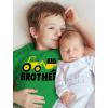imageTstars Construction Tractor Big Brother Shirt Pregnancy Baby Announcement Gifts for Boys Sibling Toddler Kids TshirtGreen