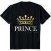 imageKids Prince Crown Gift for Son  Brother Little Boys Toddler TShirtBlack