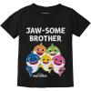 imageTstars Brother Shark Big Brother Shirt Baby Birthday JawsomeBlack