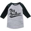 imageTstars Sibling Boys Big Brother Shirt Baby Announcement Kids 34 Sleeve Raglan TShirtDark Gray