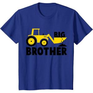 imageKids Tstars Big Brother Shirt Tractor Print Long Sleeve TShirt TShirtRoyal Blue