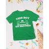 imageTstars This Boy is Getting Promoted to Big Brother Sibling Boys Toddler Kids TShirtGreen