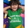 imageTstars This Boy is Getting Promoted to Big Brother Sibling Boys Toddler Kids TShirtGreen