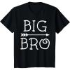 imageKids Big Brother Pregnancy Announcement Big Bro Toddler Kids TShirtBlack