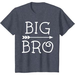 imageKids Big Brother Pregnancy Announcement Big Bro Toddler Kids TShirtHeather Blue