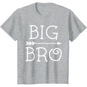imageKids Big Brother Pregnancy Announcement Big Bro Toddler Kids TShirtHeather Grey