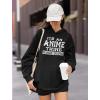imageTstars Its an Anime Thing You Wouldnt Understand Hoodies for Women Teen Girls Manga Novelty Pullover HoodiesBlack