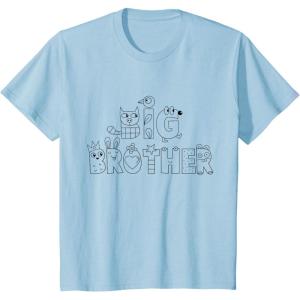 imageKids Big Brother Shark Gift for Shark Loving Toddler Boys TShirtBaby Blue
