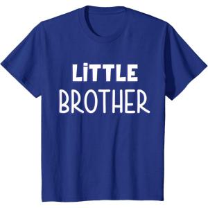 imageKids Little Brother Gift for Siblings New Brother Toddler TShirtRoyal Blue