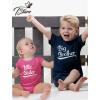 imageTstars Big Brother Little Sister Matching Outfits Baby Announcement Sibling Shirts SetKids Shirt Navy  Baby Wow Pink