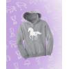 imageTstars Gift For Horse Lover  Love Horses Kids HoodieGray