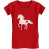 imageTstars  Gift for Horse Lover Love Horses ToddlerKids Girls Fitted TShirt 2T Red