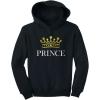 imageTstars TeeStars  Prince Crown Gift for Son Brother Little Boys Toddler HoodieBlack