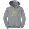 imageTstars TeeStars  Prince Crown Gift for Son Brother Little Boys Toddler HoodieGray