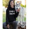 imageTstars Dog Mom Sweatshirt Hoodie Women Teen Girls Gifts for Dogs Lover Paw Print Womens HoodiesBlack