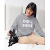imageTstars Dog Mom Sweatshirt Hoodie Women Teen Girls Gifts for Dogs Lover Paw Print Womens HoodiesGray