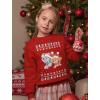 imageTstars Skye Everest Girls Ugly Christmas Sweatshirt Paw Patrol Tacky Sweater Style Holiday Xmas Sweatshirts for Toddler KidsRed