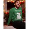 imageTstars Big Trex Santa Ugly Christmas Sweatshirt for Men Tacky Sweater Style Funny Dinosaur Xmas Holiday Mens SweatshirtsGreen