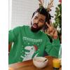 imageTstars Big Trex Santa Ugly Christmas Sweatshirt for Men Tacky Sweater Style Funny Dinosaur Xmas Holiday Mens SweatshirtsGreen