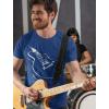 imageTstars Guitar Shirt Gifts for Men Musician Player Guitarist Printed Mens TShirtBlue