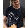 imageTstars Guitar Shirt Gifts for Men Musician Player Guitarist Printed Mens TShirtNavy