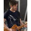 imageTstars Guitar Shirt Gifts for Men Musician Player Guitarist Printed Mens TShirtNavy