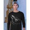 imageTstars Guitar Shirt for Men Gifts for Musician Player Guitarist Music Mens Long Sleeve TShirtBlack